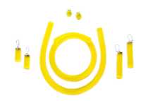 Set Schwarzlicht Schmuck in Gelb